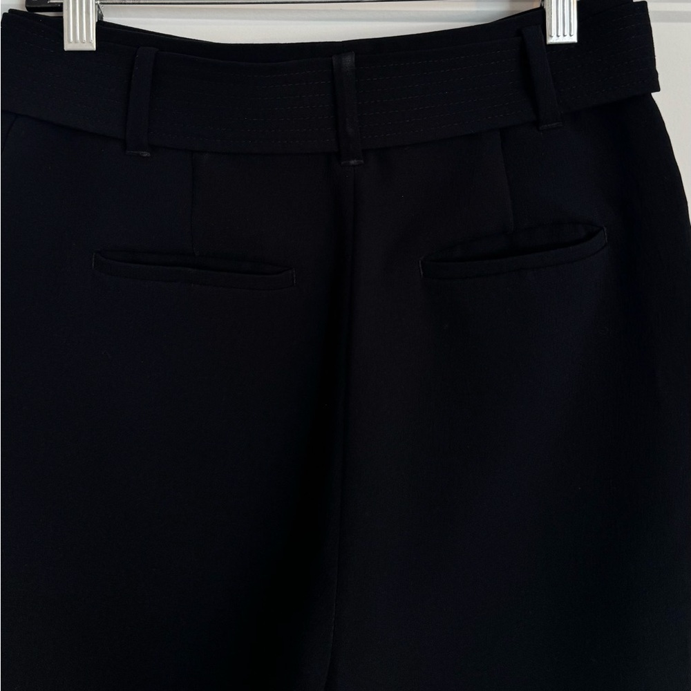 Aritzia Wilfred Tie-Front Pants in black Crepette - High-Waist Pants - Size 4 - Picture 10 of 12
